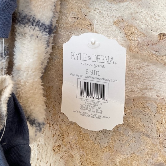 Baby BoyKyle & Deena 3pc. Dino Top & Fur Joggers Set - Picture 5 of 7